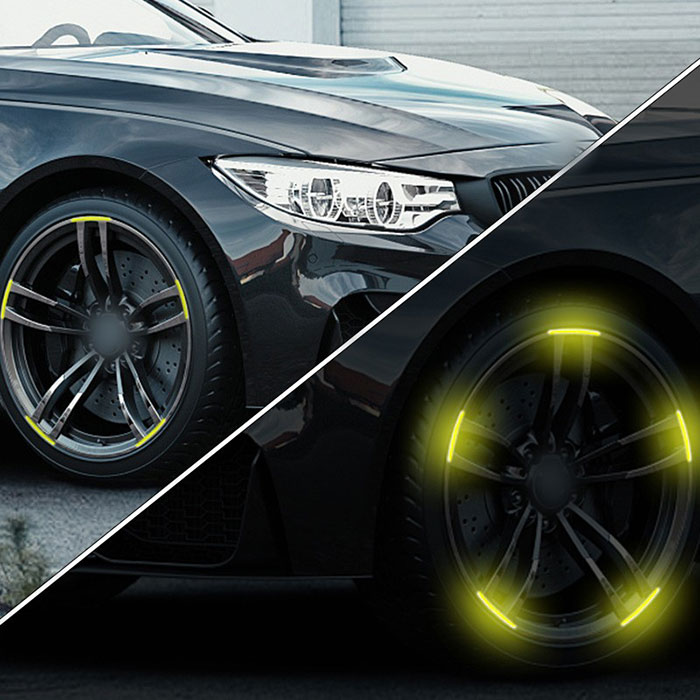 Reflective stickers are waterproof and extremely durable.