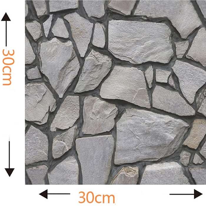 RocksWall, three-dimensional wall stickers with rock effect (10 pcs.) - Image 2