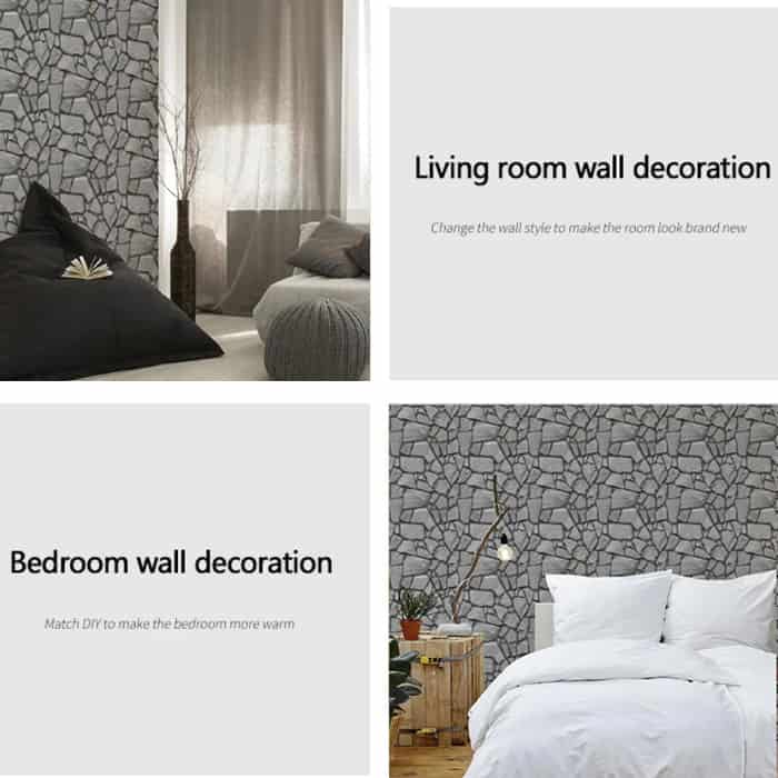 RocksWall, three-dimensional wall stickers with rock effect (10 pcs.) - Image 8