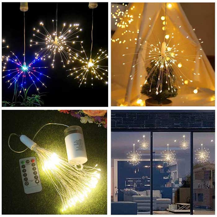 The light decoration is made up of 120 LED lights, which make for the perfect decoration.