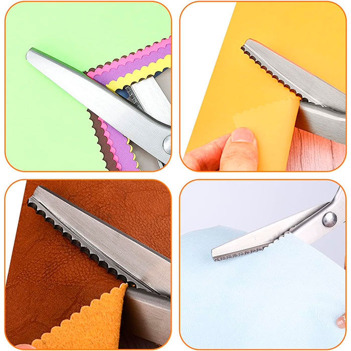 Scissors, zig-zag scissors for cutting all types of materials - Image 4