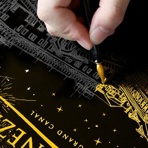 ScratchArt, 6-Piece Scratch Creativity Set with 2 Illustrations - Image 7