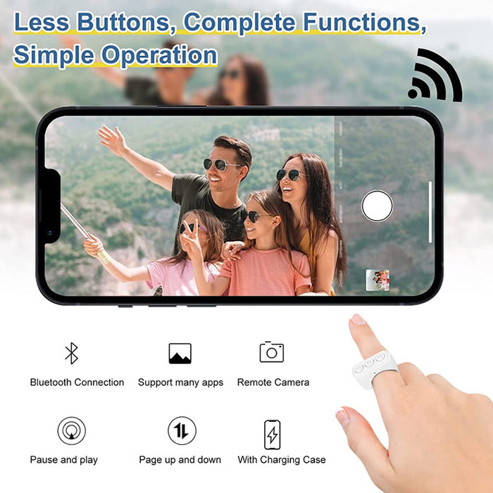 ScrollControl, Bluetooth remote control with convenient charging box - Image 3