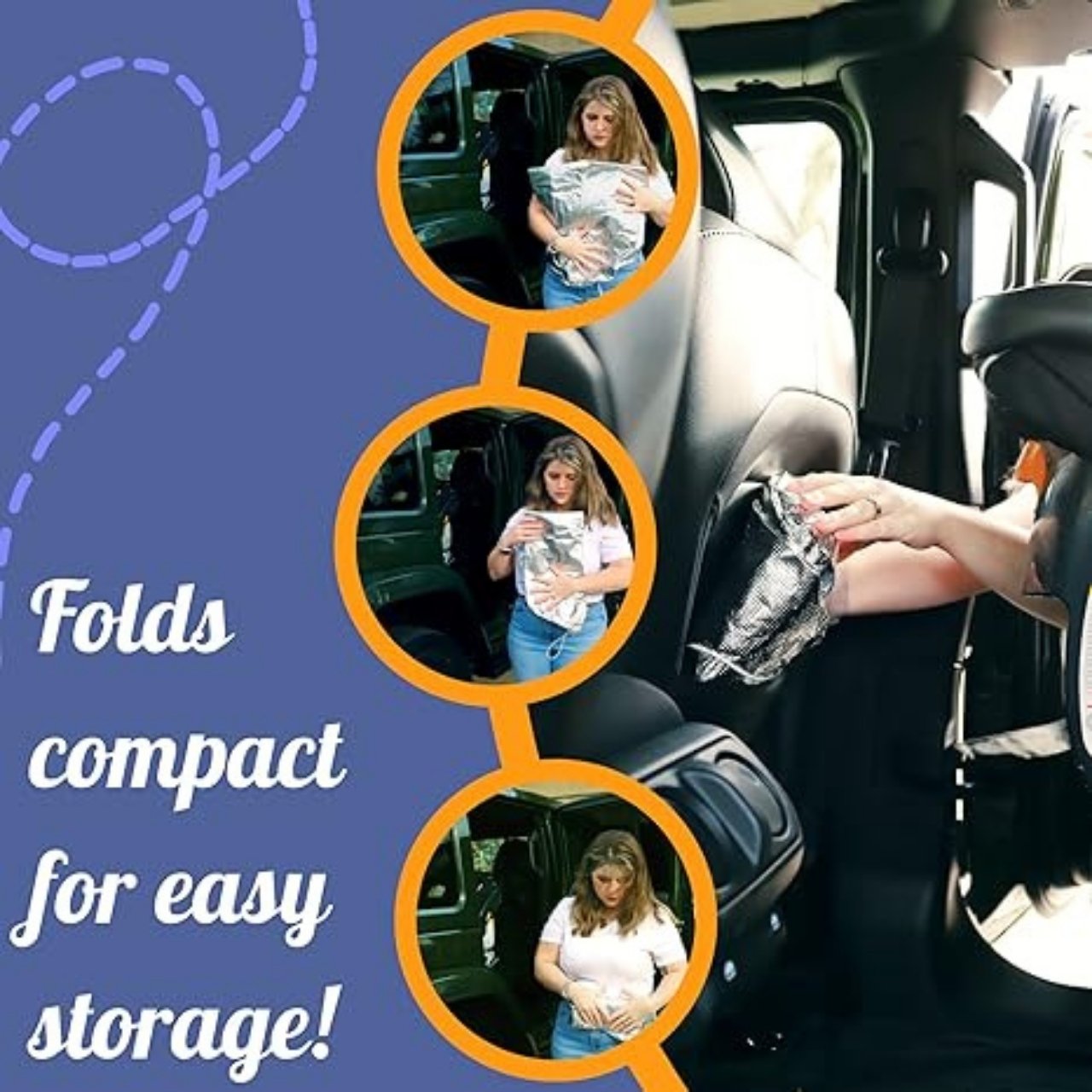 Thanks to the elastic material, the cover fits most standard child car seats, regardless of brand.