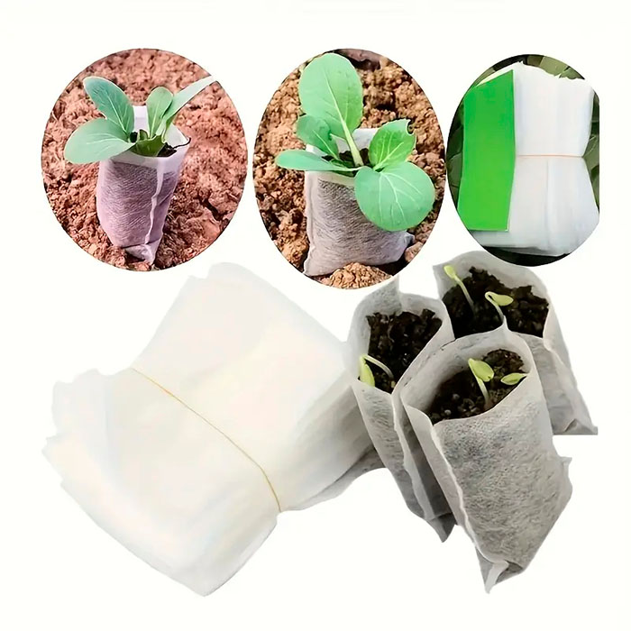 SeedBags, biodegradable bags for planting and growing plants (100 pcs) - Image 8