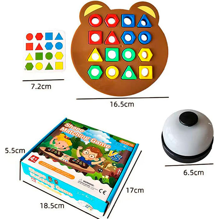 ShapeMatchingGame, a children's board game where children learn about shapes and colours - Image 2