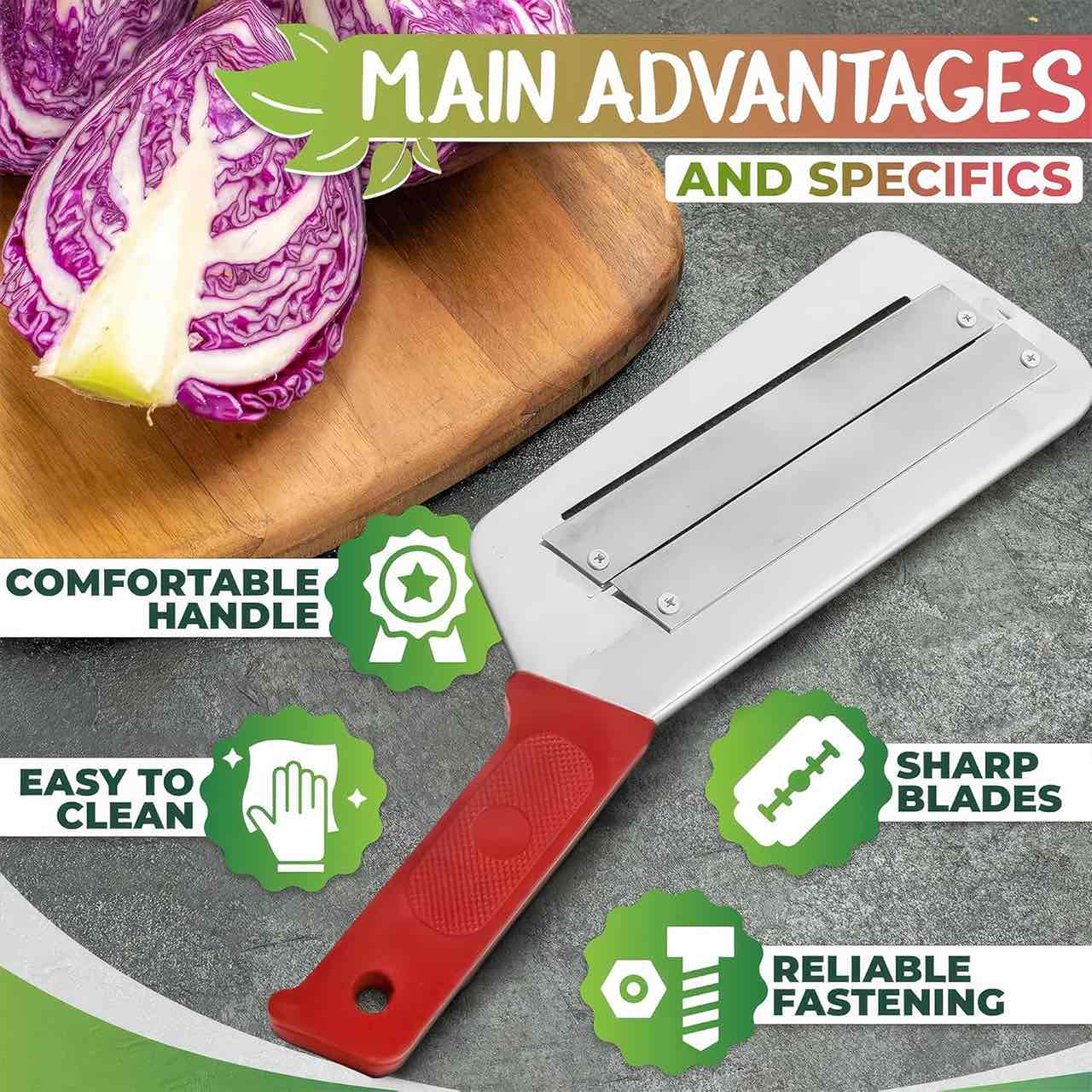 Shredder, universal double cabbage slicer - Image 10