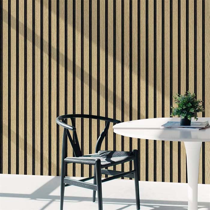SlatWall, self-adhesive sticker with natural wood look (300 x 45 cm) - Image 3