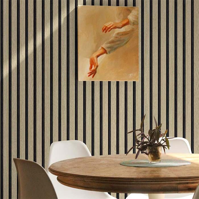 SlatWall, self-adhesive sticker with natural wood look (300 x 45 cm) - Image 6