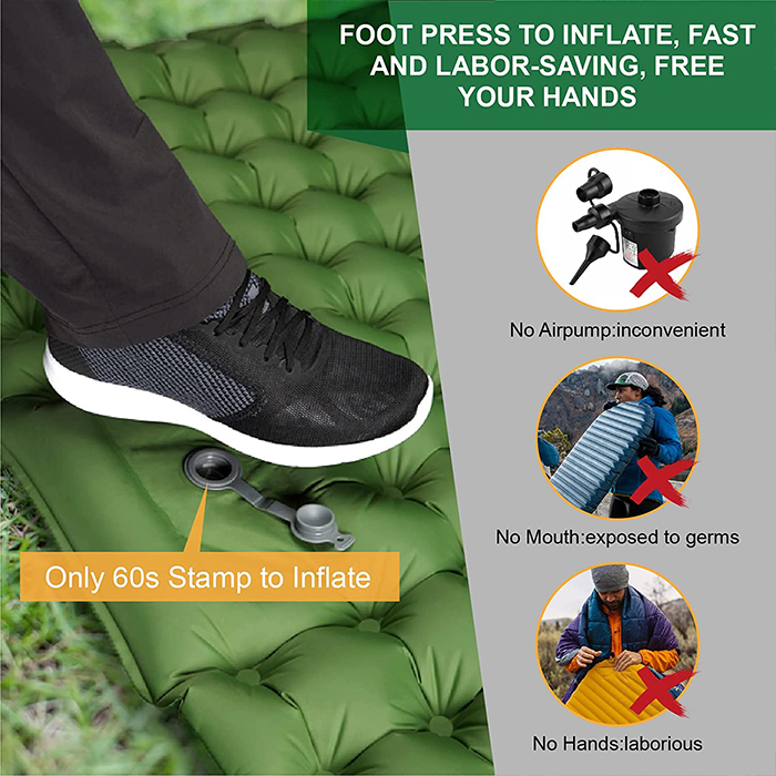 SleepMat, inflatable matress with headrest - Image 6