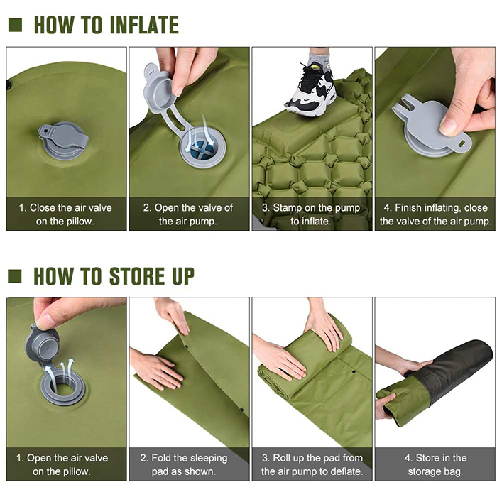 SleepMat, inflatable matress with headrest - Image 9