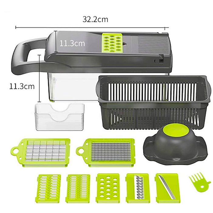Slicy, vegetable and fruit slicer with 7 different blades - Image 2