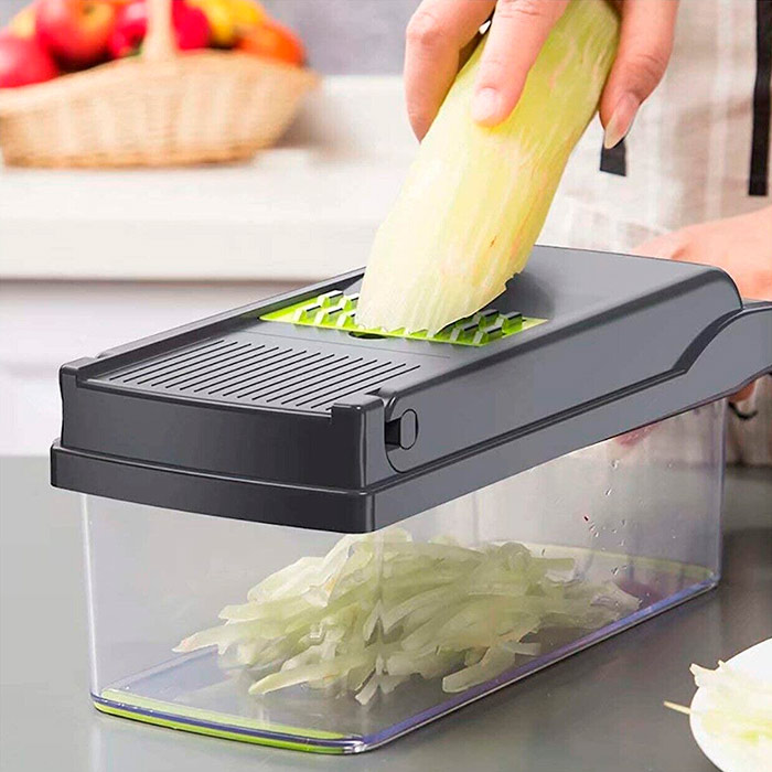 Slicy, vegetable and fruit slicer with 7 different blades - Image 4