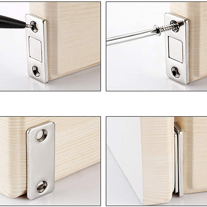 Installation with glue or screws