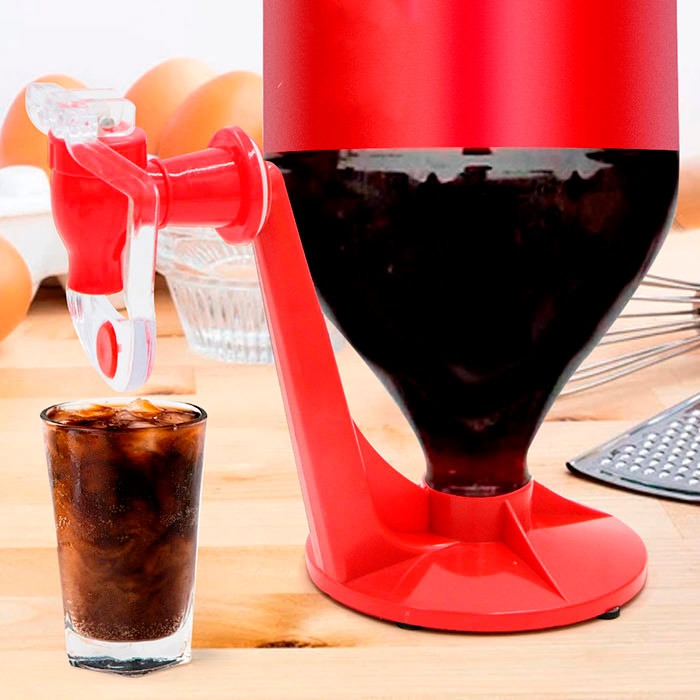 Choose your favourite fizzy drink, juice or any other beverage, put the attachment for pouring a drink it and start using it!