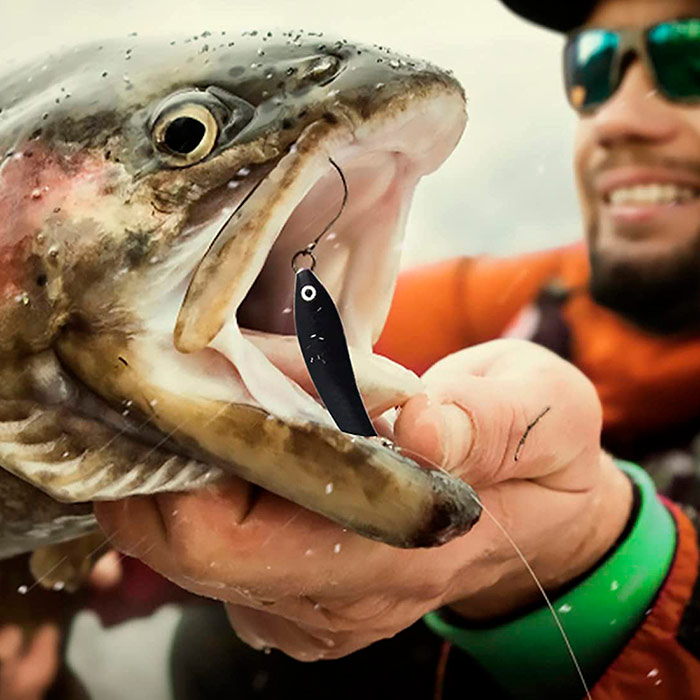 The fish bait is designed to be highly visible to other fish in the water!