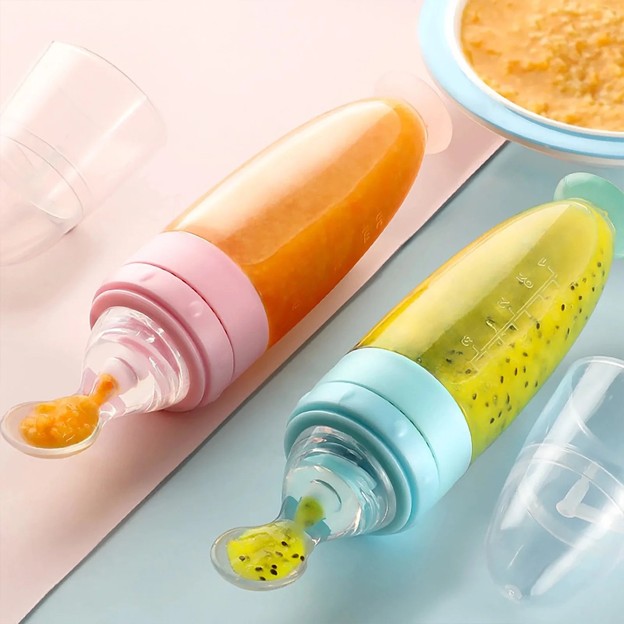 SoftSpoon, silicone bottle with spoon - Image 3