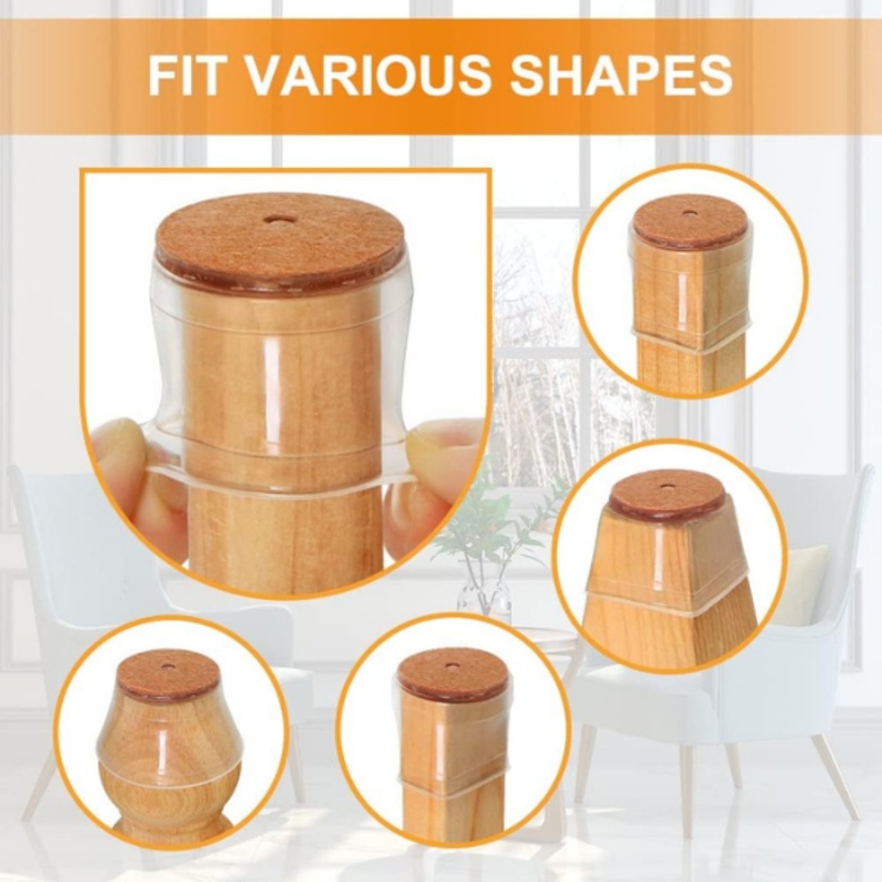 Softies - Silicone chair protector (16 pieces) - Image 3