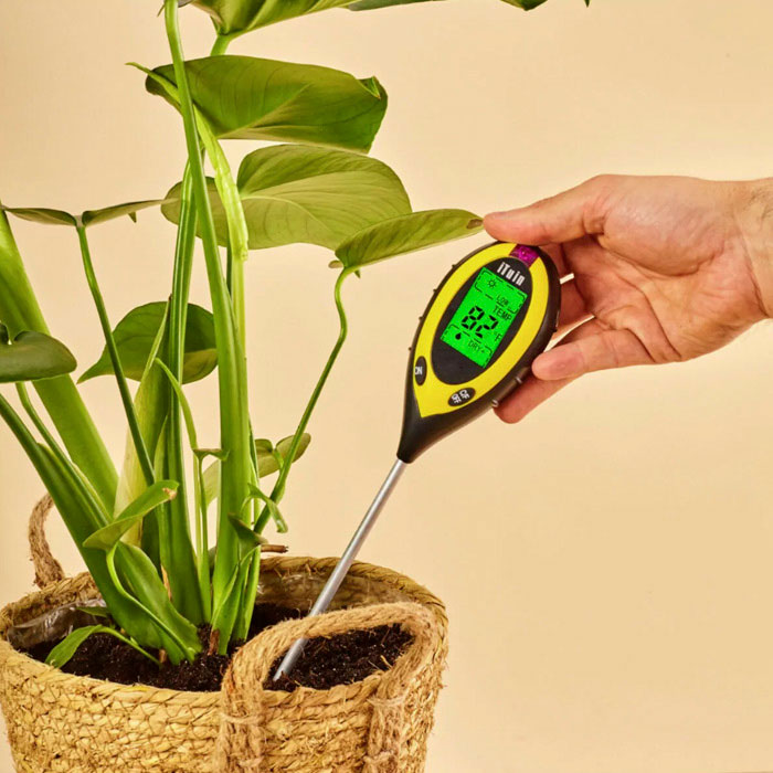 The soil tester gives you accurate and instant results on four key plant growth factors!