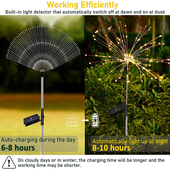 SolarFireworkLamp, solar lamp (90 LED lights) - Image 4