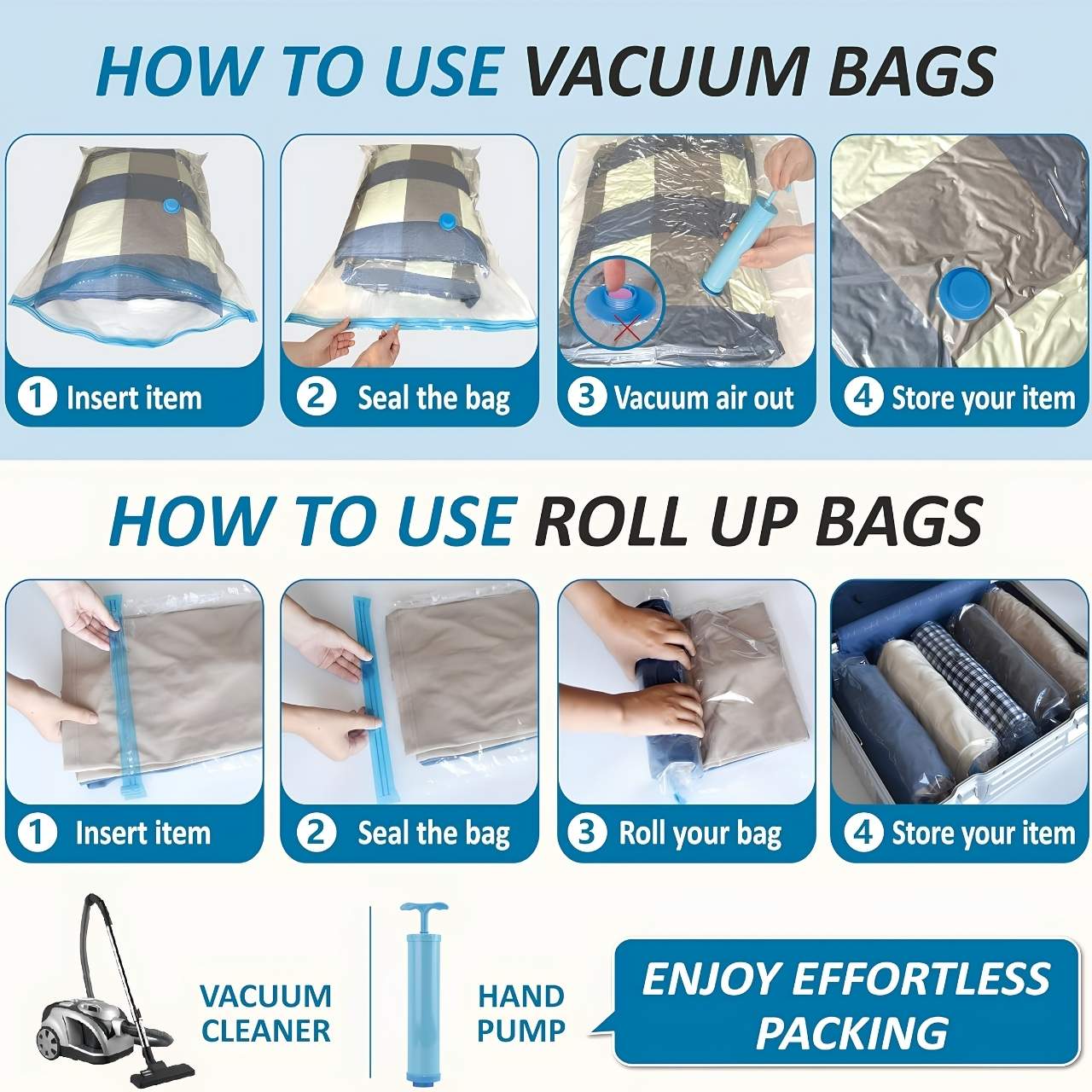 Vacuum storage bags for clothes, SpaceBags - Image 3