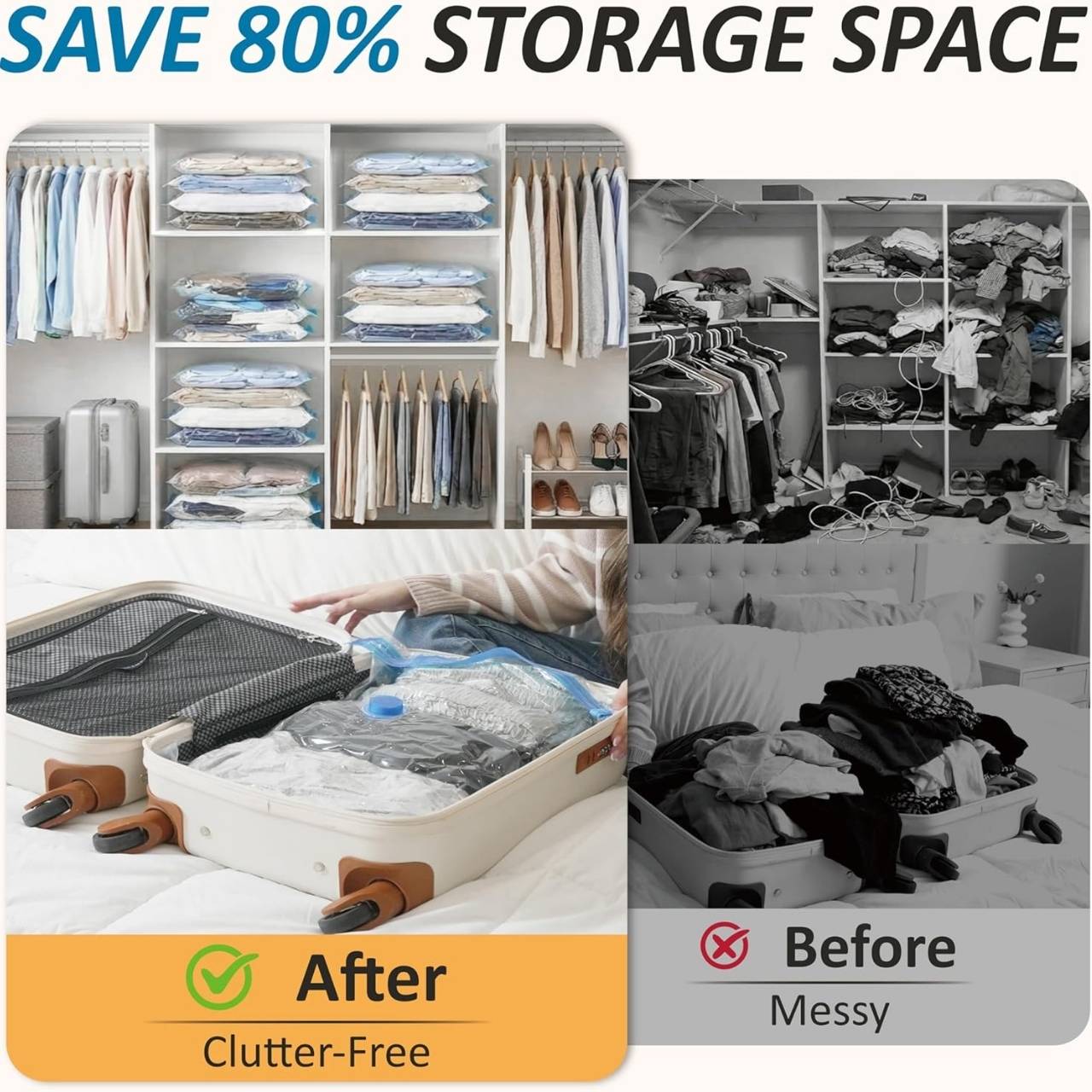 Vacuum storage bags for clothes, SpaceBags - Image 4