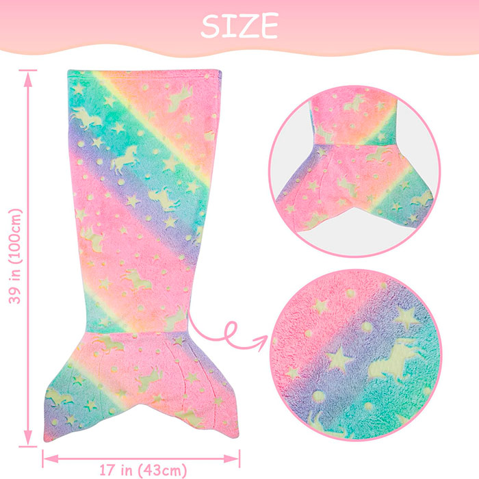 SparkleMermaid, gift set with a girl's blanket and a diamond and sticker creation set FREE - Image 4