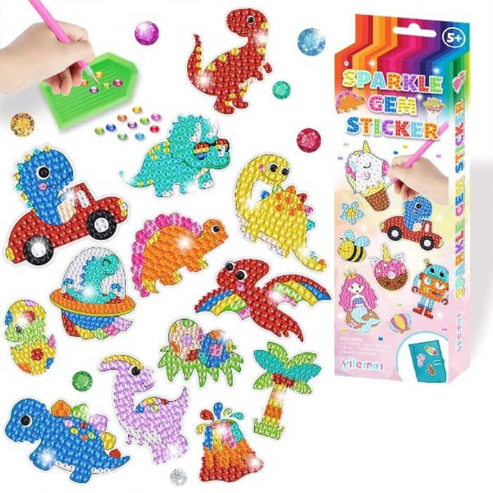 SparkleStickers, creative set for applying coloured diamonds to stickers - Image 2