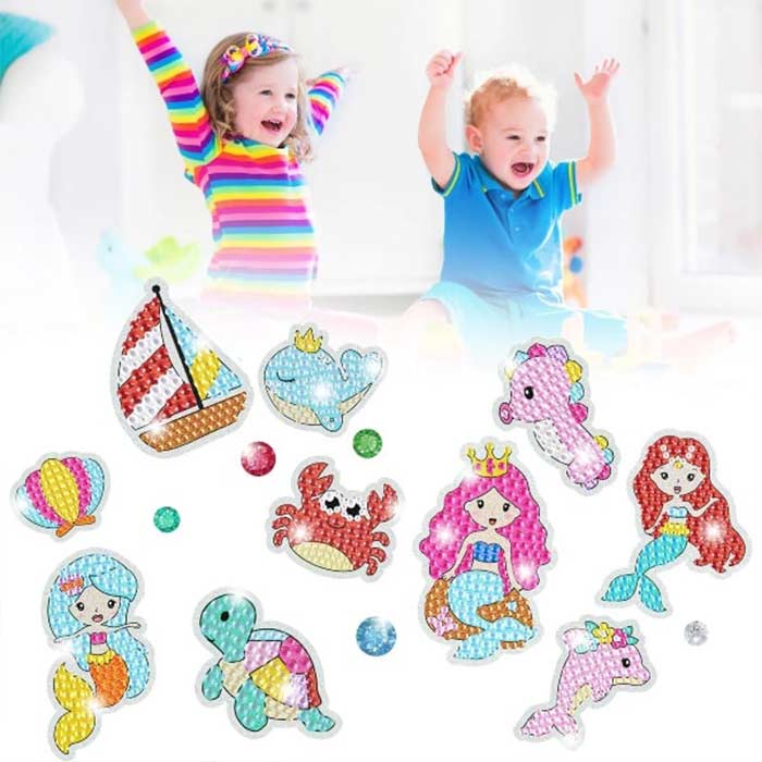 SparkleStickers, creative set for applying coloured diamonds to stickers - Image 3