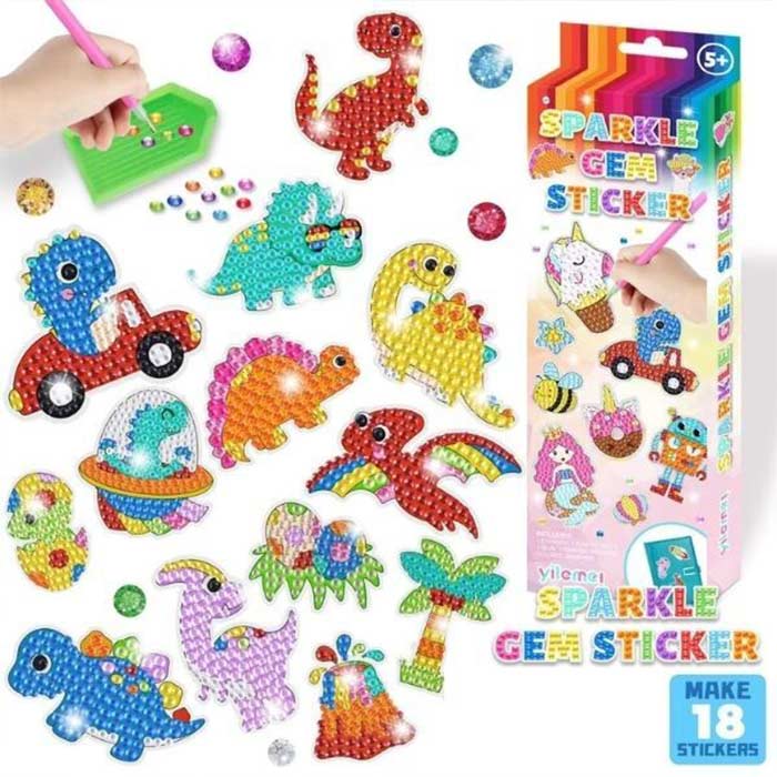 SparkleStickers, creative set for applying coloured diamonds to stickers - Image 9
