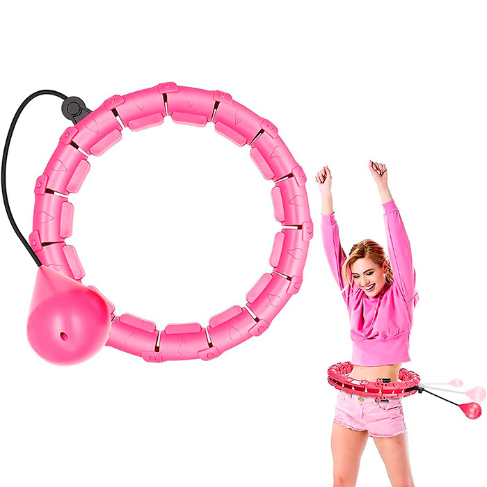 The swivel ring has a total of 24 detachable attachments that allow you to adjust the size of the ring according to your waist circumference!