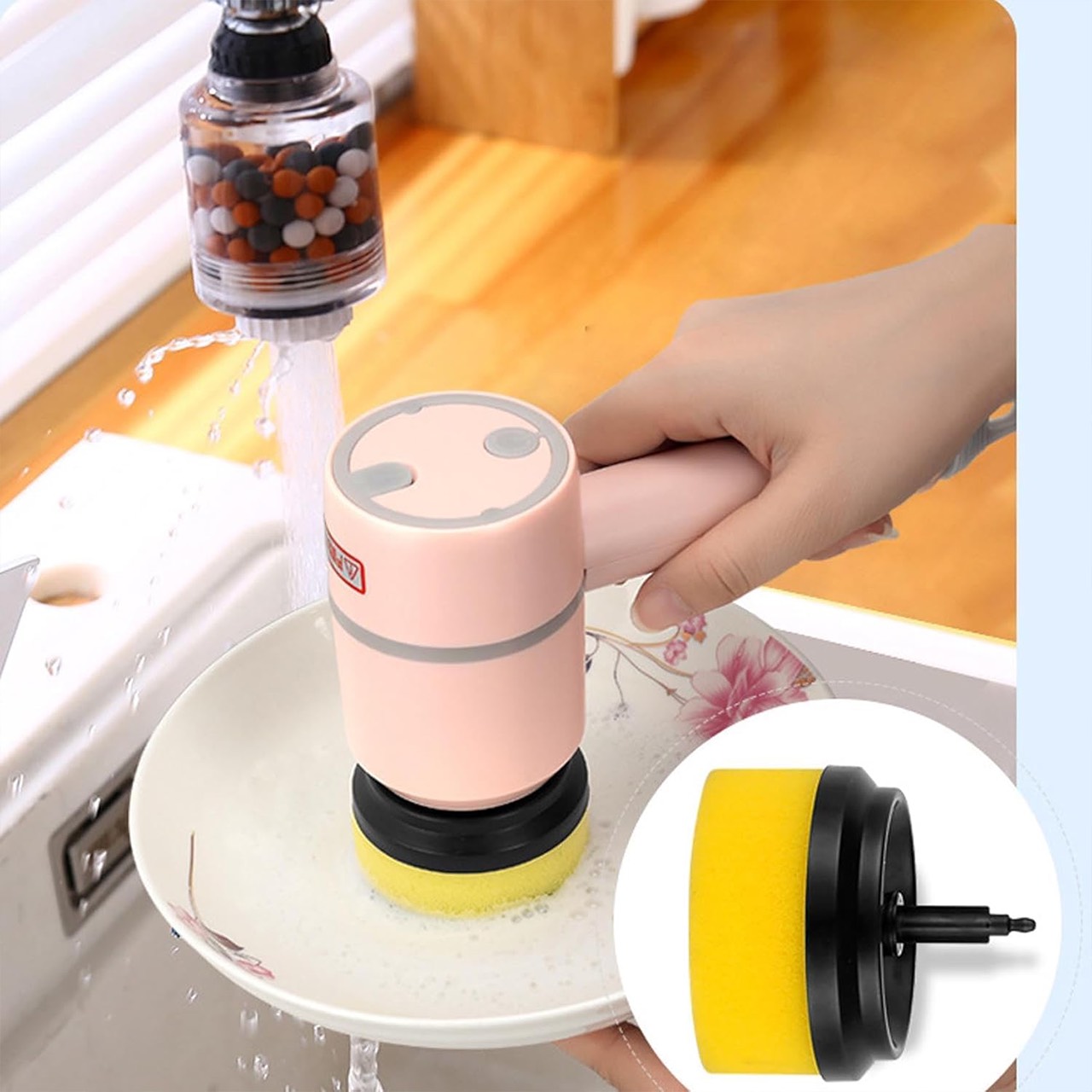 Spinny, the multi-purpose electric cleaning sponge with 360° rotating head - Image 4