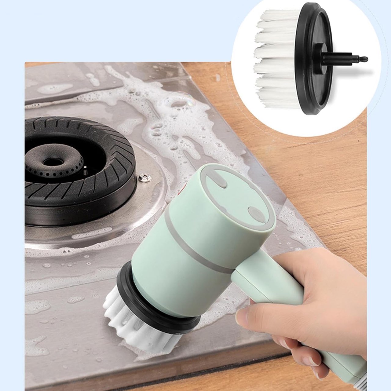 Spinny, the multi-purpose electric cleaning sponge with 360° rotating head - Image 6