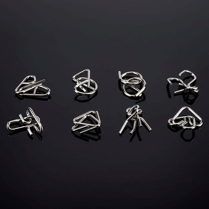 SpiralPuzzle 8-Piece Metal Puzzle Set - Image 6