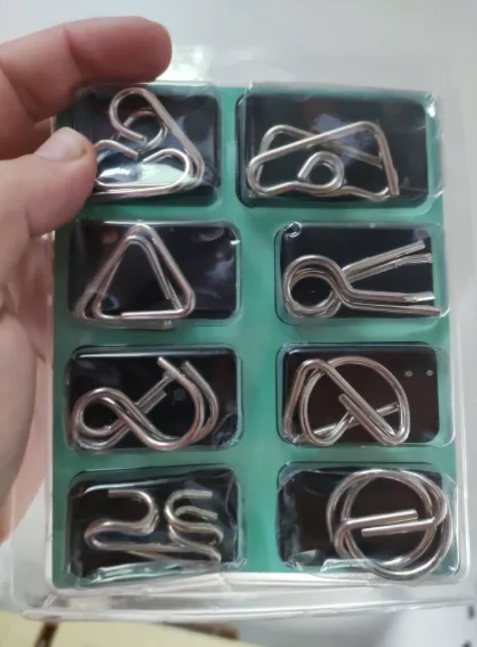SpiralPuzzle 8-Piece Metal Puzzle Set - Image 9