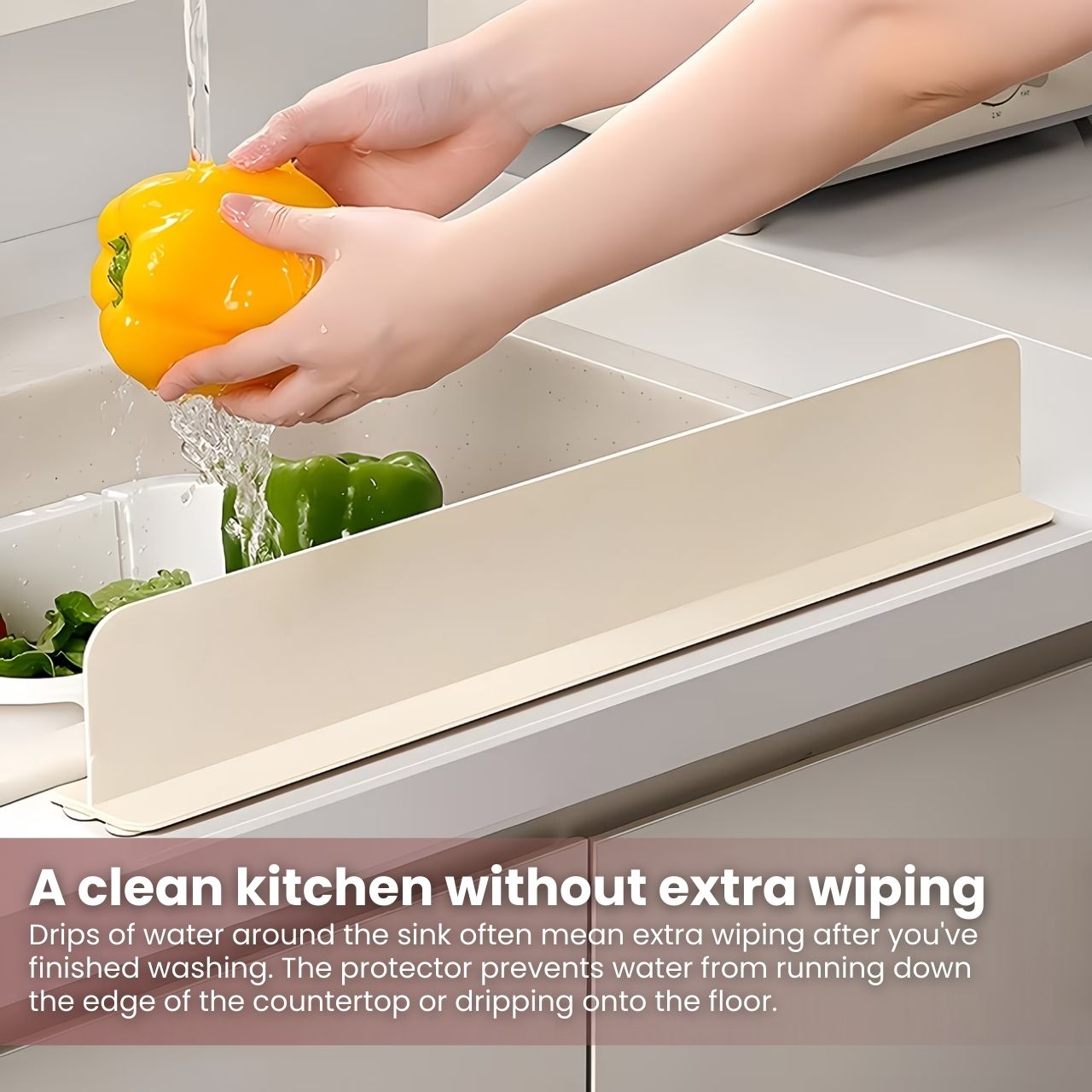 Keep clothes dry while washing dishes