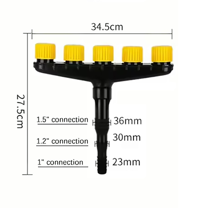 Splitter, Garden Sprayer with 5 nozzles - Image 2