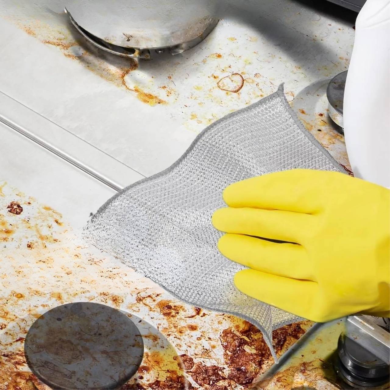 The extremely durable cleaning cloth will remove even the most stubborn dirt!