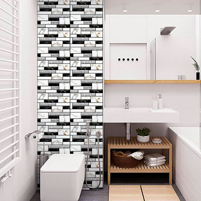StickMarble, 3D wall stickers with marble look (10 pcs) - Image 3