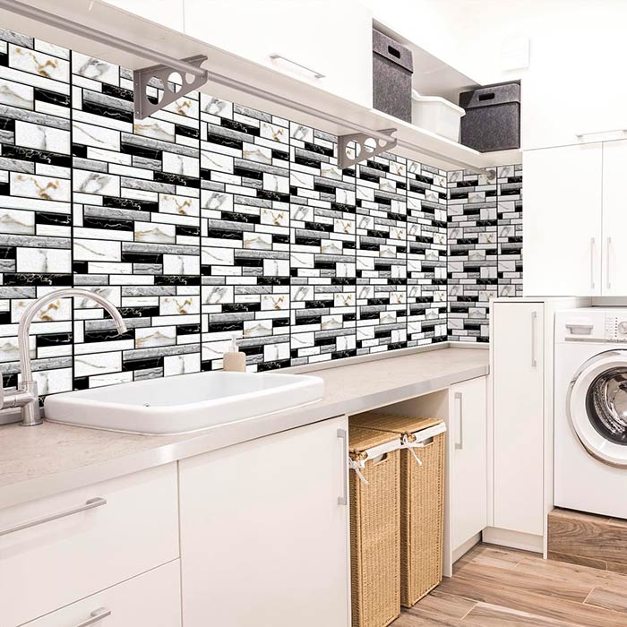 StickMarble, 3D wall stickers with marble look (10 pcs) - Image 5