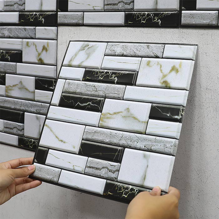 StickMarble, 3D wall stickers with marble look (10 pcs) - Image 6