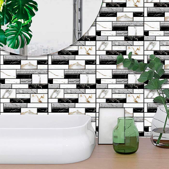 StickMarble, 3D wall stickers with marble look (10 pcs) - Image 8