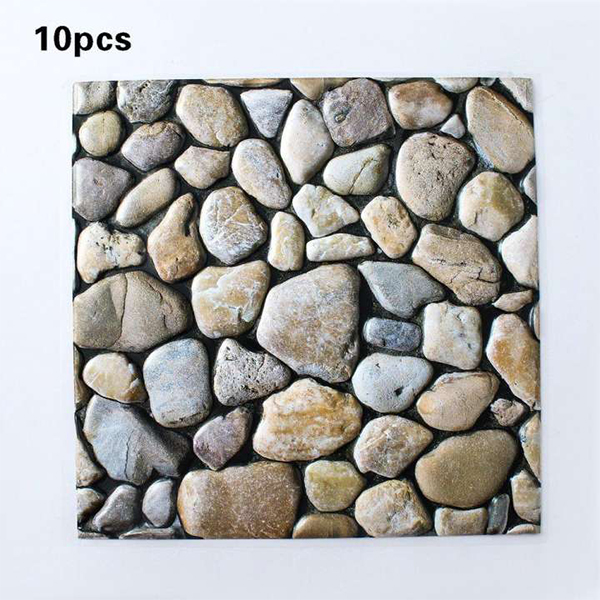 Stones3DWallpaper, three-dimensional wall stickers in stone imitation (10 pcs.) - Image 3