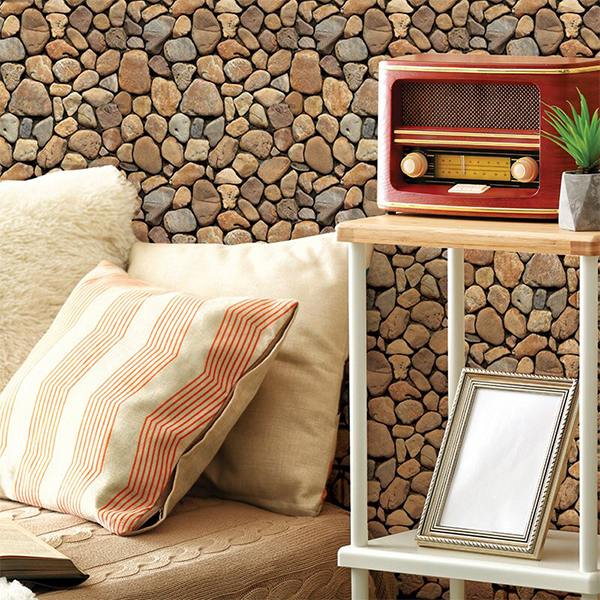 Stones3DWallpaper, three-dimensional wall stickers in stone imitation (10 pcs.) - Image 4