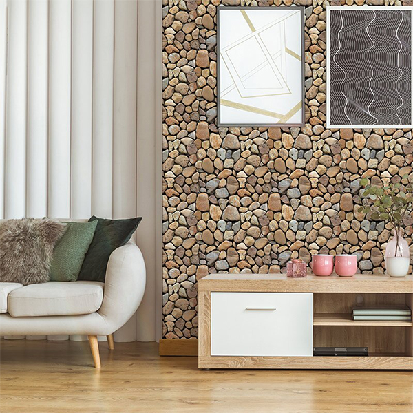 Stones3DWallpaper, three-dimensional wall stickers in stone imitation (10 pcs.) - Image 5