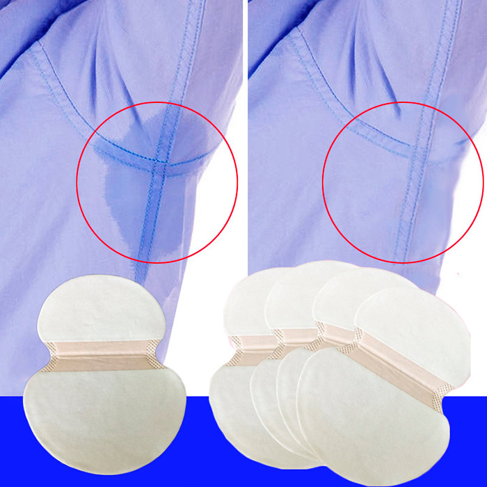 Anti-sweat pads prevent unpleasant sweat stains from forming on underarm clothing.