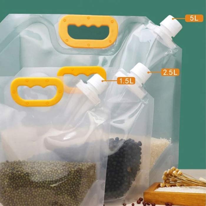 3 sturdy storage bags in 1.5l, 2.5l and 5l!