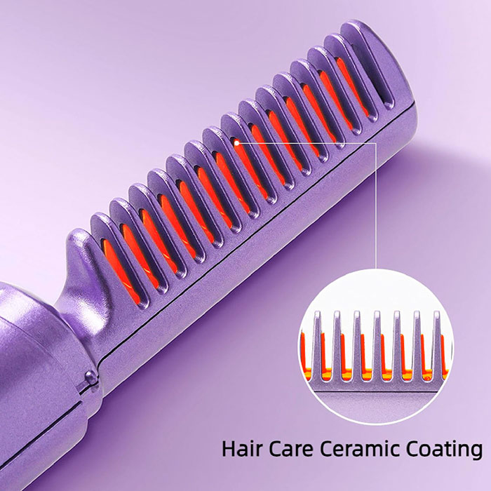Simply charge the hair straightener via the included USB cable.