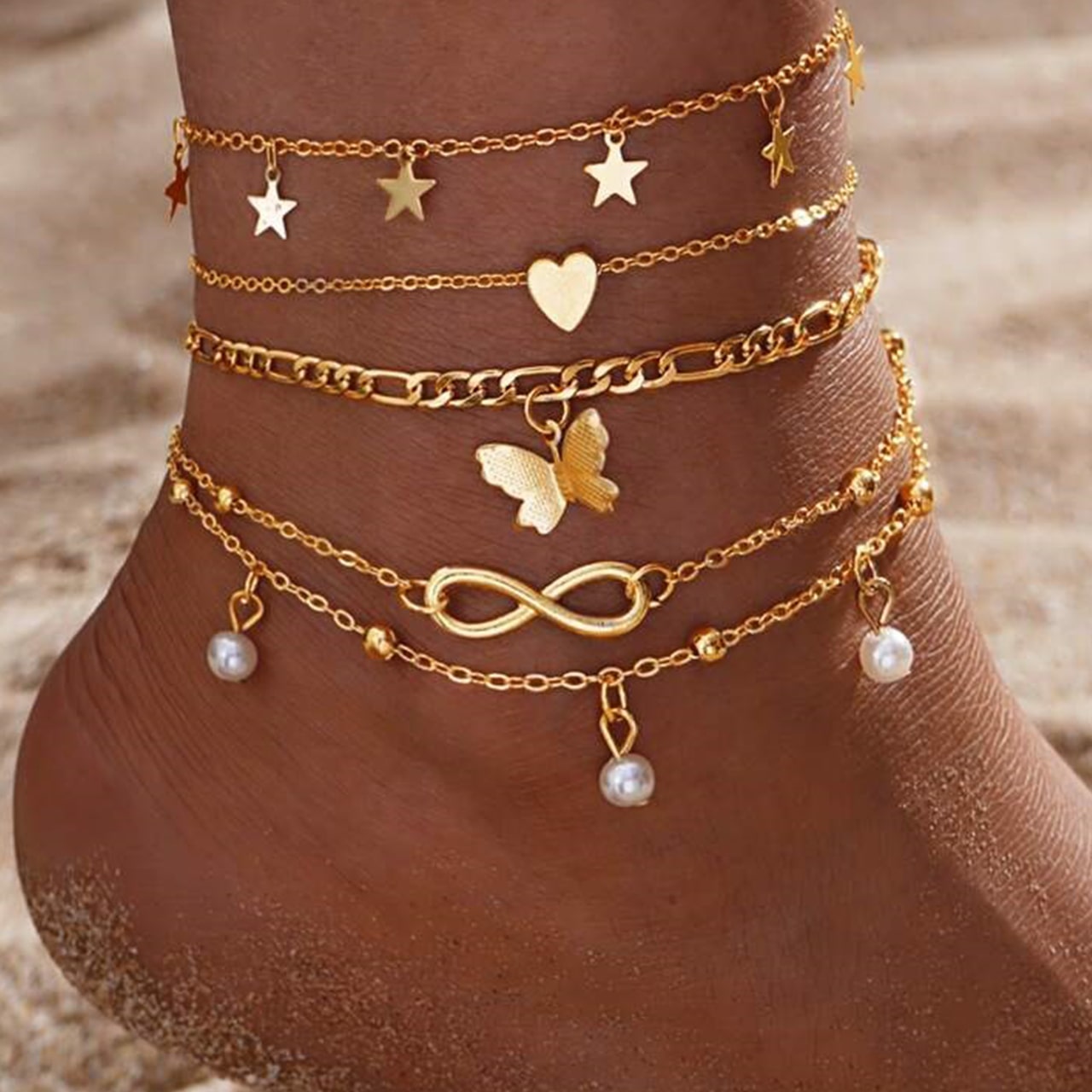 SummerSet, set of 4 leg bracelets - Image 4