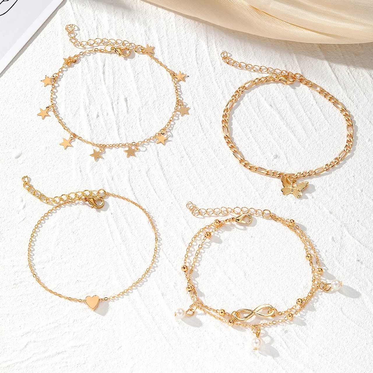 SummerSet, set of 4 leg bracelets - Image 6